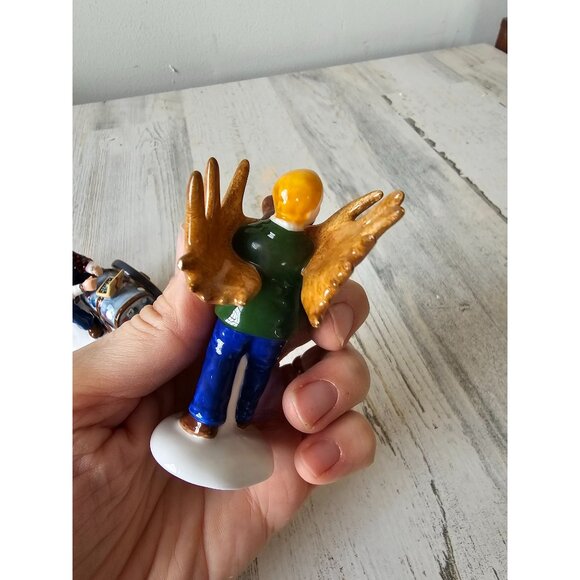 Dept 56 54976 another man's treasures AS IS moose chest people accessories set - Picture 5 of 16